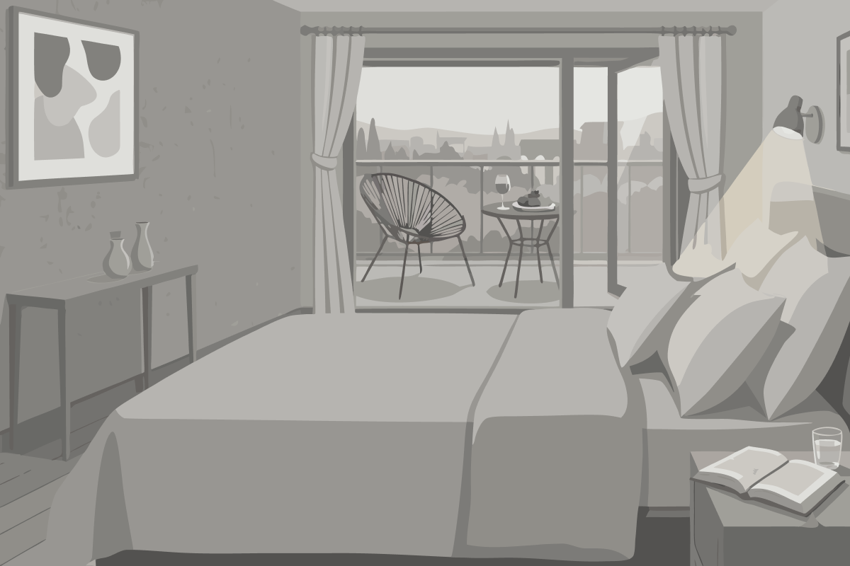 Petite Chambre Simple avec Accès au Jardin - Rez-de-Chaussée